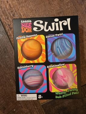 Teenie Needoh Swirl 4 Pack Schylling
